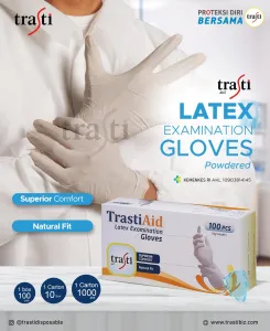 Gloves Latex Gloves Powder Standar latex gloves powdered